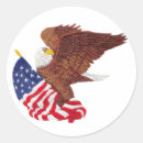 Recherche de bald eagle autocollants Drapeau