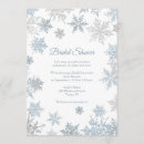 Recherche de snowflakes bridal shower invitations Bleu