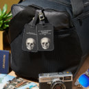 Recherche de crâne bagages étiquettes Antique
