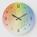 Recherche de fleur de la vie horloges Arc en ciel