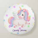 Recherche de licorne pastel coussins Arc en ciel