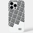 Recherche de zigzag noir et blanc iphone coques Élégant