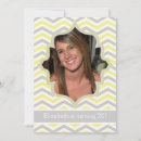 Recherche de chevron gris jaune invitations Moderne