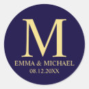 Recherche de bleu marine mariage autocollants Merci