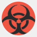 Recherche de biohazard autocollants Logo