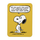 Recherche de snoopy magnets Charles schulz