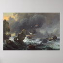 Recherche de bateaux dans la tempête de mer posters Marin