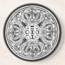 Recherche de double bonheur dessous de verres Chinois