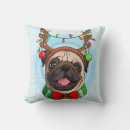 Recherche de carlin mignon décoration coussins Noël