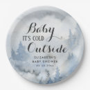 Recherche de carte de vacances assiettes Bébé son froid dehors