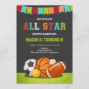 Recherche de all star anniversaire invitations Football