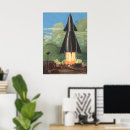Recherche de fusée vintage posters Science fiction