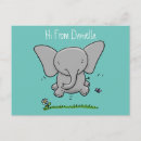Recherche de éléphant de bébé cartes postales Illustration