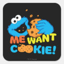 Recherche de cookie monster sesame st autocollants Biscuit rue sésame
