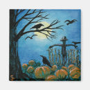 Recherche de nuit de halloween magnets Lune