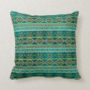 Recherche de aztèque turquoise coussins Motif