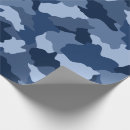 Recherche de camouflage bleu papier cadeau Cool