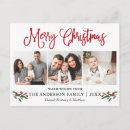Recherche de noël houx cartes postales Vacances