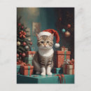 Recherche de chats de noël cartes postales Pour elle