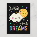 Recherche de le soleil et lune cartes postales Enfant