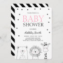 Recherche de rose et noir baby shower invitations Au
