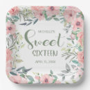 Recherche de roses pâles assiettes en papier Pour elle