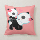 Recherche de ours panda coussins Girly