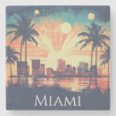 Recherche de miami dessous de verres Palmiers