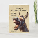 Recherche de ânes vœux cartes Amusant