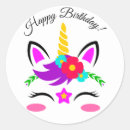Recherche de licorne rouge autocollants Anniversaire
