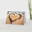 Recherche de amour de plage vœux cartes Littoral