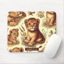 Recherche de lion mignon tapis souris Safari