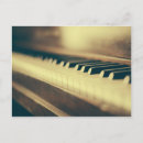 Recherche de clés piano cartes postales Blanc