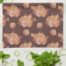 Recherche de chute cuisine linges Citrouille aquarelle