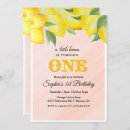 Recherche de lemon anniversaire invitations Aquarelle