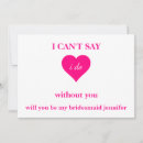 Recherche de note de coeur invitations Demoiselle d'honneur