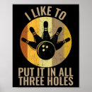Recherche de humour de bowling posters Pièce de rechange