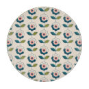 Recherche de motif floral planches à découper Turquoise