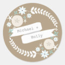 Recherche de noël à la plage autocollants Étoile