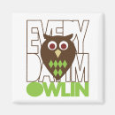 Recherche de hiboux magnets Réfrigérateur