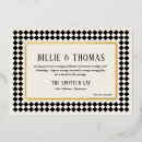 Recherche de jazz invitations Noir et blanc