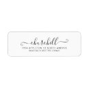 Recherche de address return labels mariages Noir et blanc