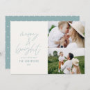 Recherche de pois bleu vœux cartes Moderne