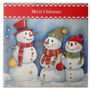 Recherche de bonhommes de neige carreaux Hiver