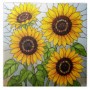 Recherche de tournesols carreaux Fleurs