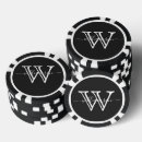 Recherche de noir jetons poker Monogramme