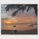 Recherche de coucher du soleil de plage papier cadeau Océan