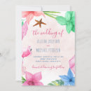 Recherche de plage hawaïen mariage invitations Hibiscus
