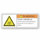 Recherche de avertissement de danger autocollants Toxique