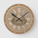 Recherche de heure pour le café horloges Fèves de café